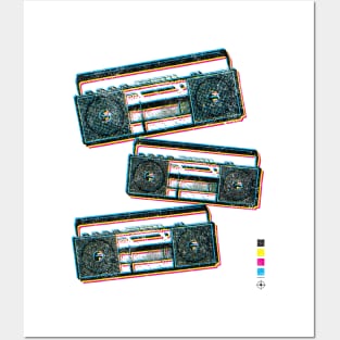 Boombox / Vintage Cassette Player / Ghetto Blaster Posters and Art